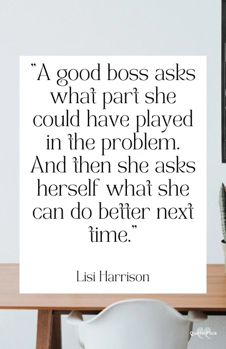 Quotations on boss