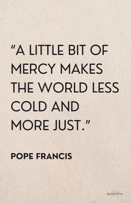 Quotations on mercy