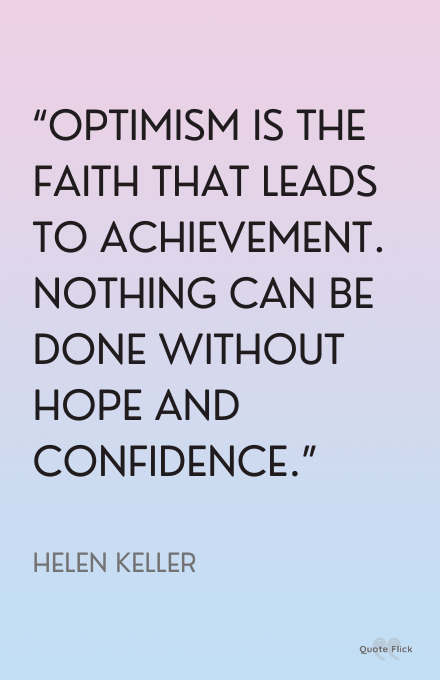 Quotations on optimism
