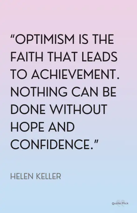 Quotations on optimism