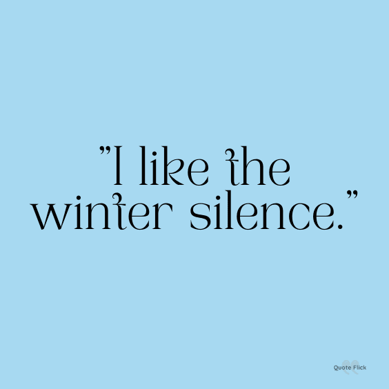 Quotations on winter