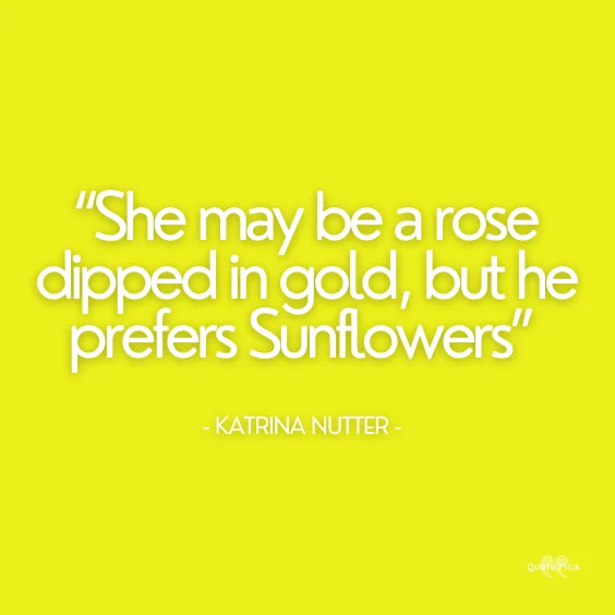 quotations with sunflowers