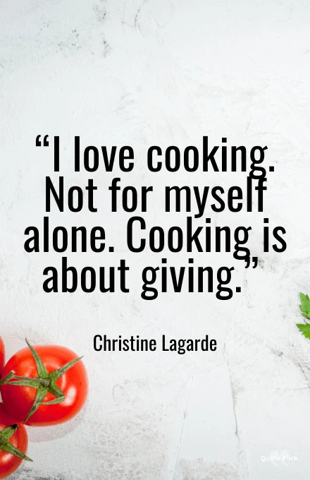 Quote about cooking