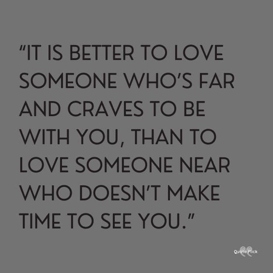 Quote about long distance relationships