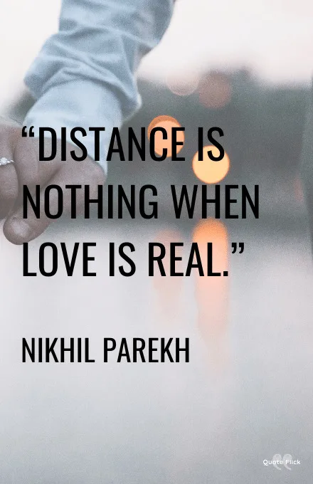 Quote about love and distance