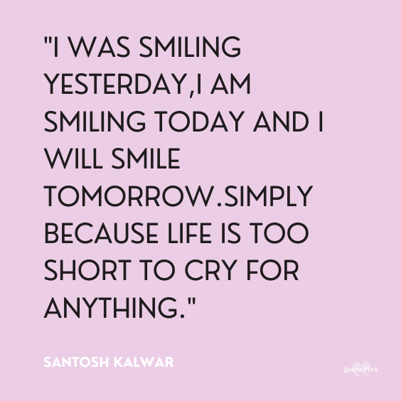 Quote about smiling