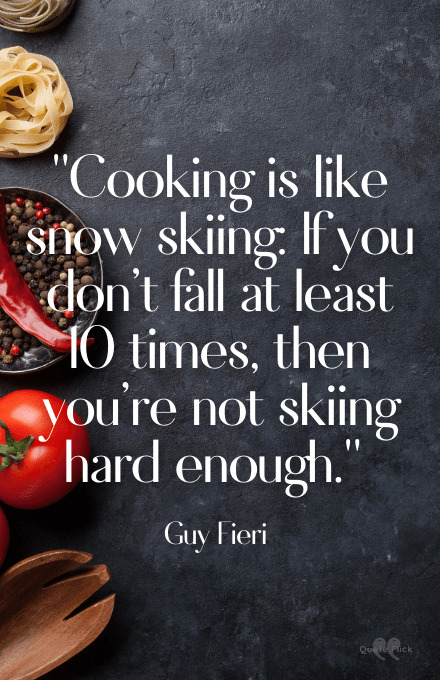 Quote on cooking
