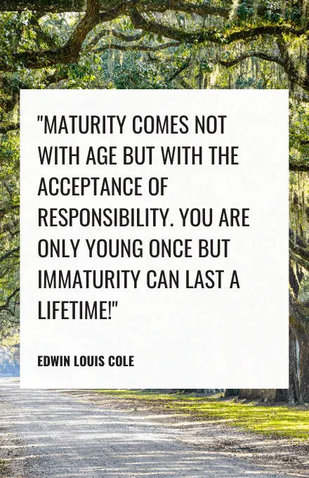 Quote on maturity