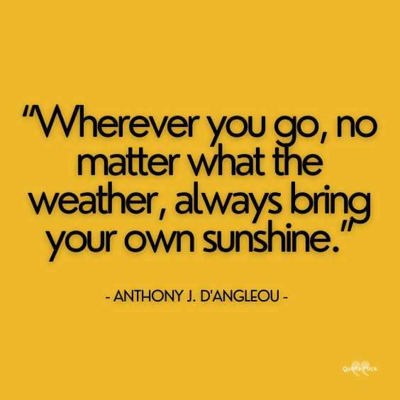 Quote on sunshine