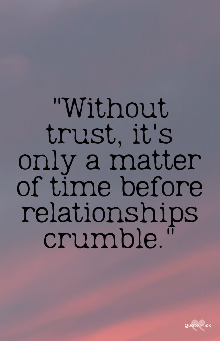 Quote on trust in relationships