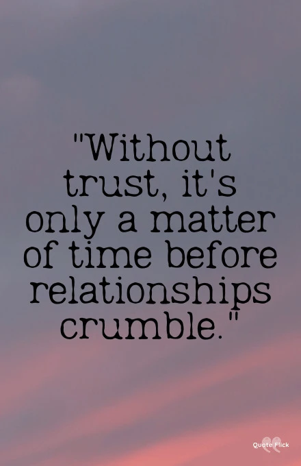 Quote on trust in relationships