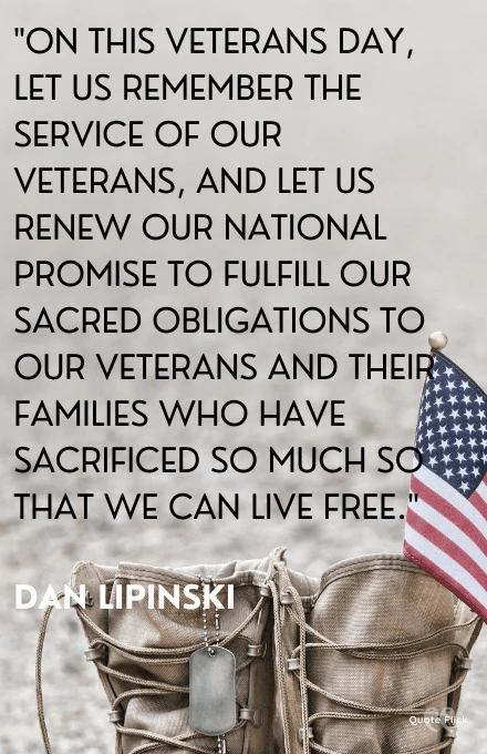 Quote on veterans