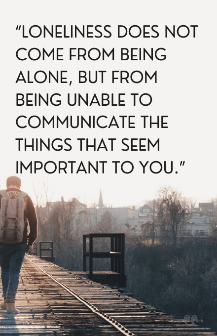 Quotes about being alone