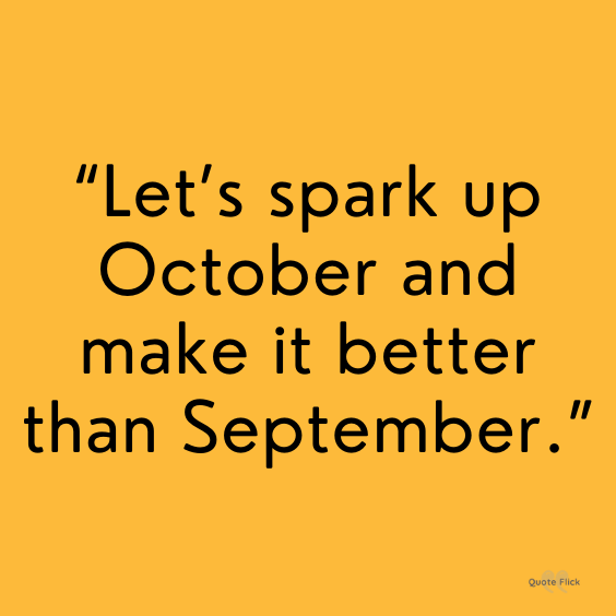 Quotes on October