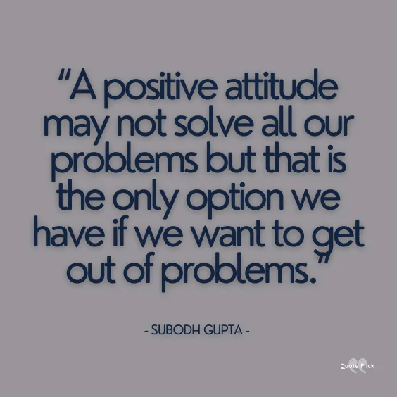 Quotes positive attitude