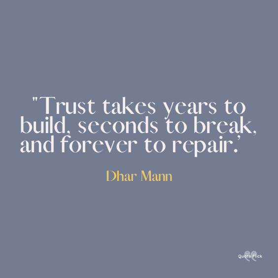 Relationship quote about trust
