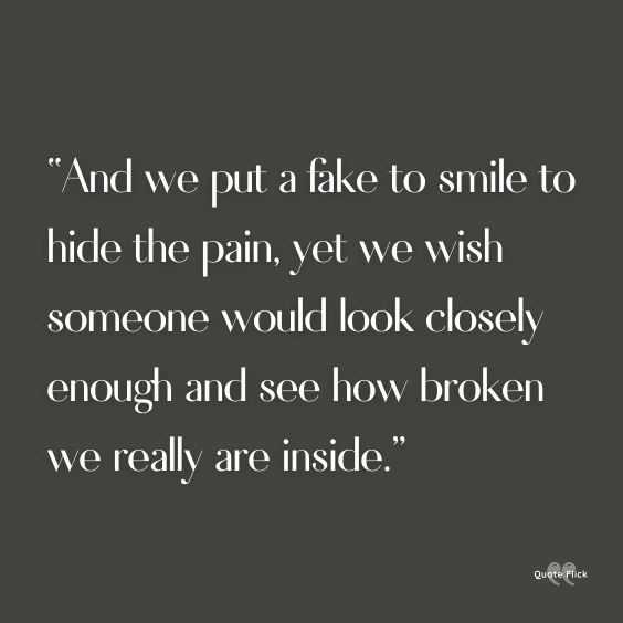 sad quotes about smiling