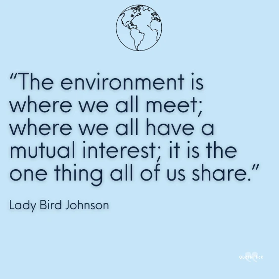 Sayings about the environment