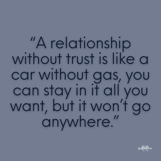 Sayings about trust in a relationship