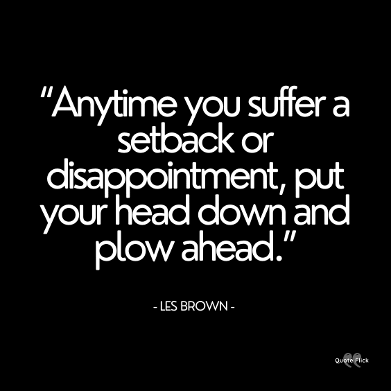 Setback and disappointment quotes
