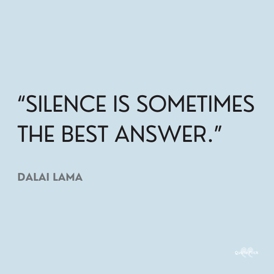 Silence quotations