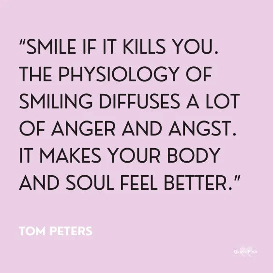 Smiling saying