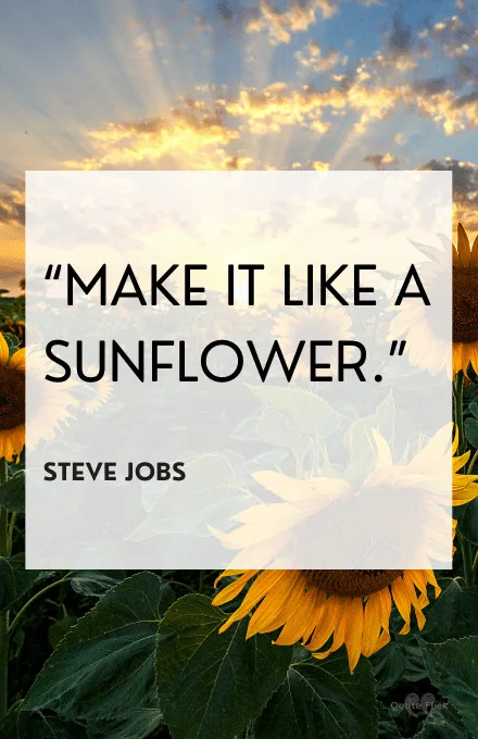 sunflower love quote