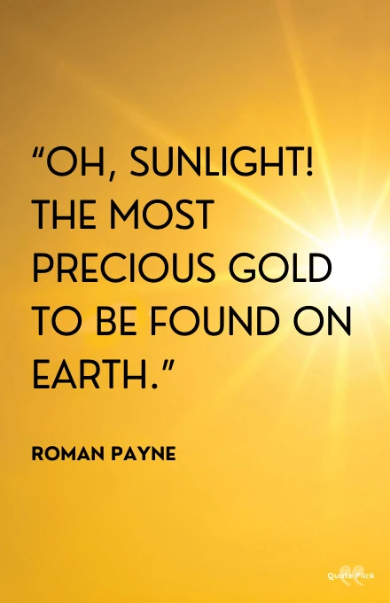 Sunlight quotes about life
