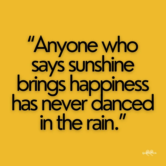 Sunshine and rain quotes