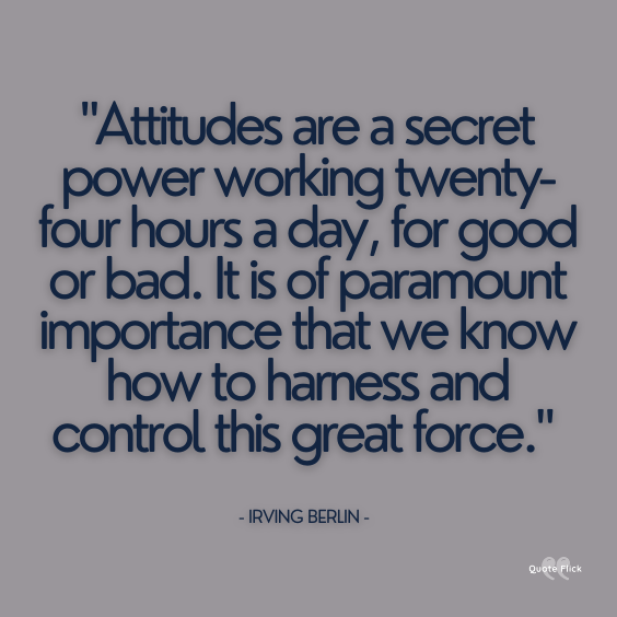 The power of attitude quotes