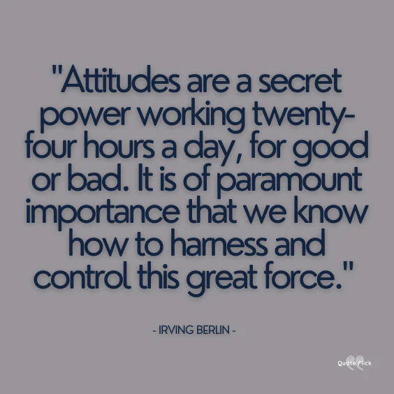 The power of attitude quotes