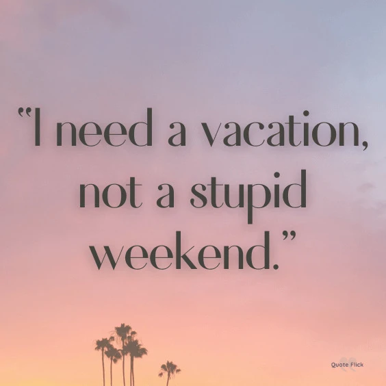 Vacation phrases