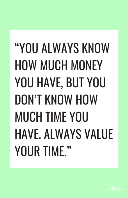 Value time quotes