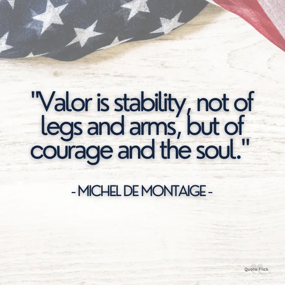 Veterans day quote on courage