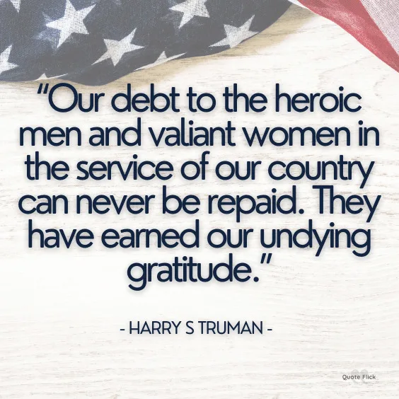 Veterans day quotes gratitude