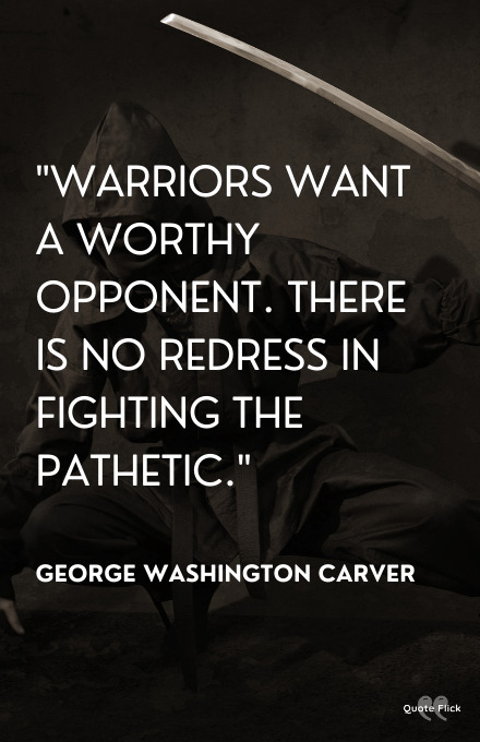 Warrior slogan