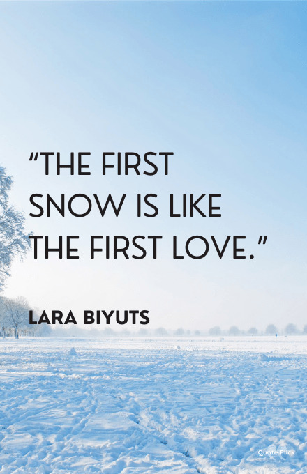 Winter love quotes