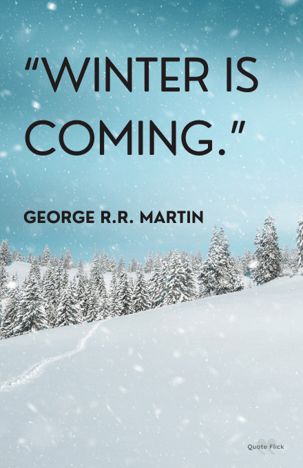 Winter sayings