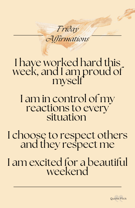 Friday affirmations