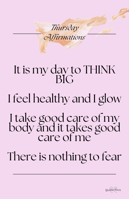 Thursday motivating affirmations