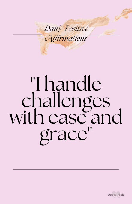 Tuesday affirmation about challenges