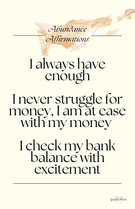 abundance affirmations to repeat