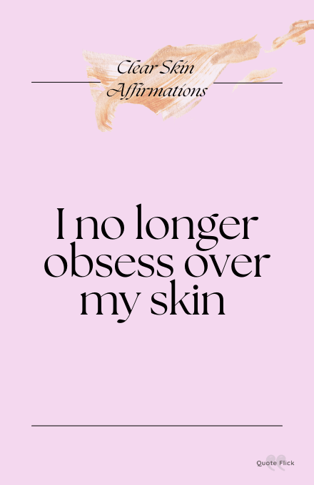 affirmation about clear skin