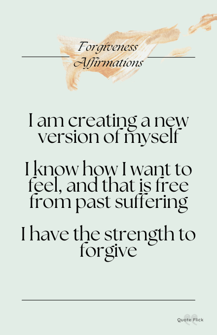 affirmations about forgiveness