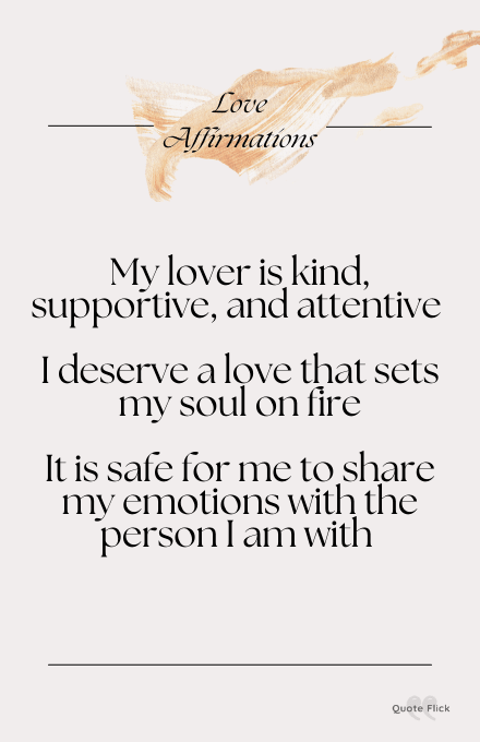 affirmations about love