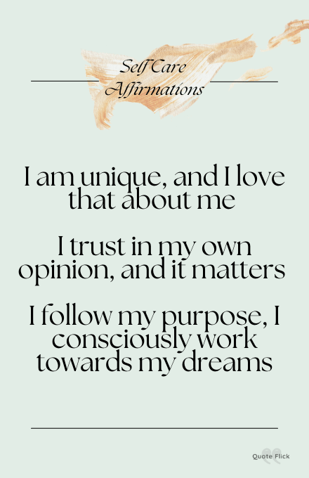 affirmations about self care