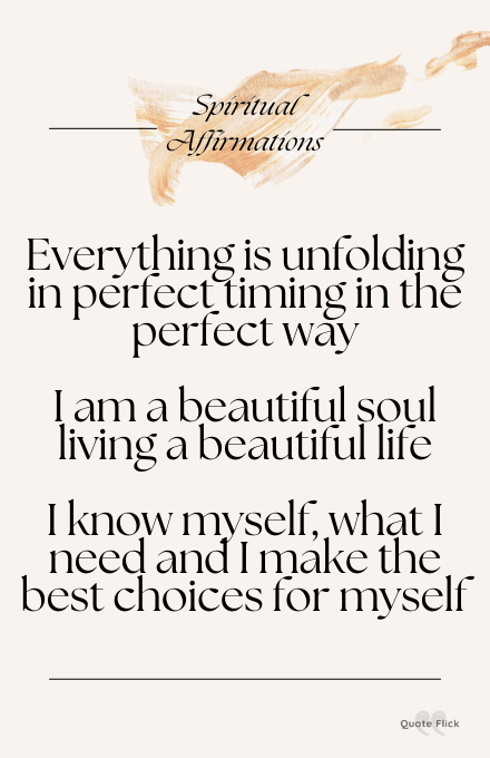 affirmations about spirituality