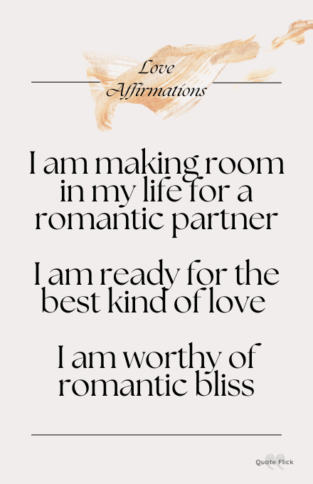 affirmations on love