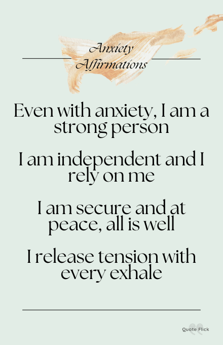 anxiety affirmations