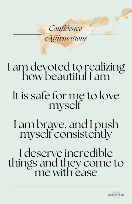 confidence affirmations